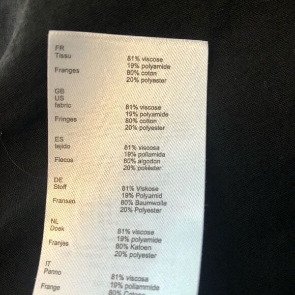 Maje Black Cotton Blend Wrap w/ Belt Mini Dress - Picture 15 of 16